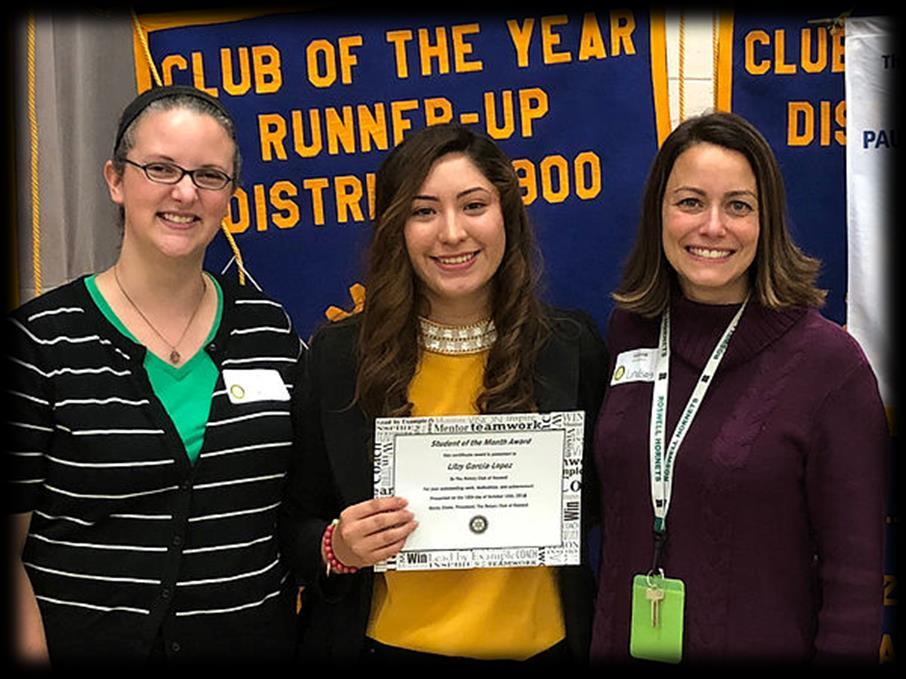 Rotary Recognition Congratulations again to Emily Kennedy and Roswell Senior Litzy Lopez-Garcia who were honored last Thursday by the Roswell Rotary