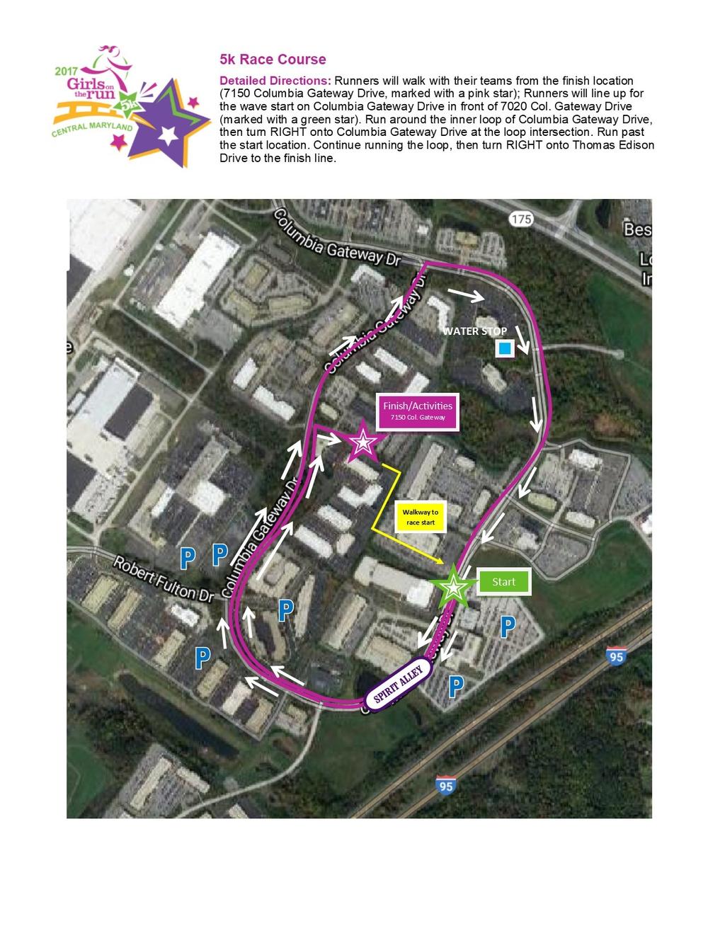 The Race Course 5k Facts WATER STOP #1 GOTR Merchandise will be available for sale in Celebration Village before, during, and immediately after the 5k. Finish/Activities 7150 Col.