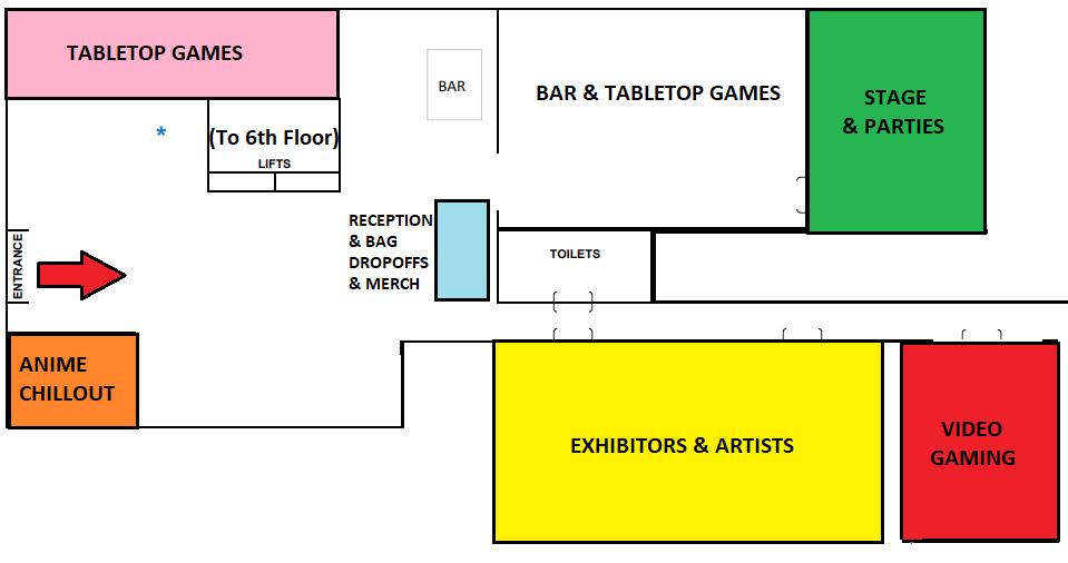 Ground Floor Zones - Reception/Registrations This area is where you can ask questions/help at the registrations desk and check out the clan scoreboard.