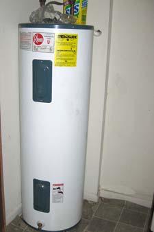 Electric water heater is only years