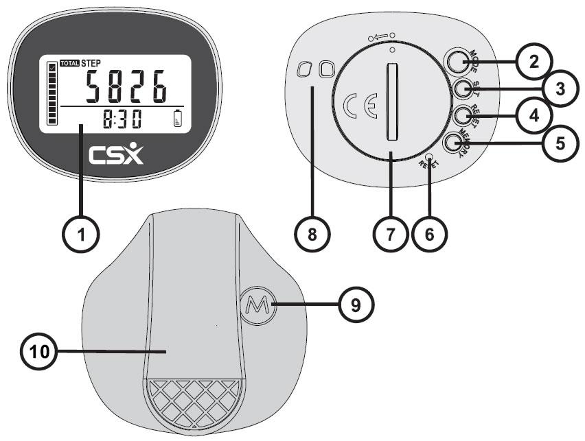 INSTRUCTION MANUAL 341 3D Pedometer with Clip VIDEO INSTRUCTIONS: www.