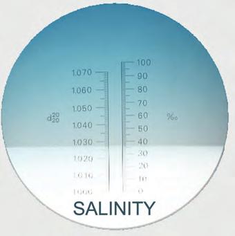 The more salt that is dissolved in the water, the better the water conducts electricity. The salt content of the water can be measured very precisely using the conductivity method (Figure 134.1).