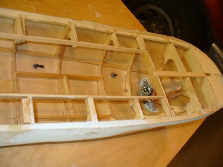 One I was satisfied with the hull exterior, I started to work on