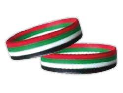 5 NDP-06 UAE Flag Ribbon wristband with adjustable buckle AED 1.