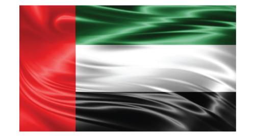 UAE F- B UAE Flag Satin Size:150
