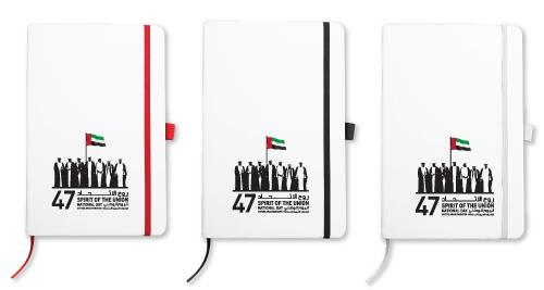 MB-01 PVC Hard Cover Notebook with National Day Logo AED 3.