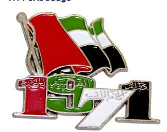 NDB-15 1971 UAE Flag Badge with