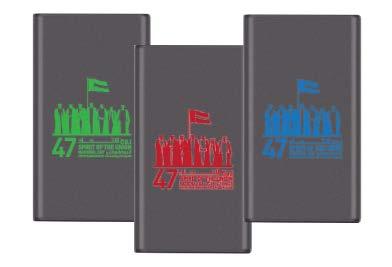 with National Day Logo Capacity: 2500 mah AED 20 JU-PB-5000 Color