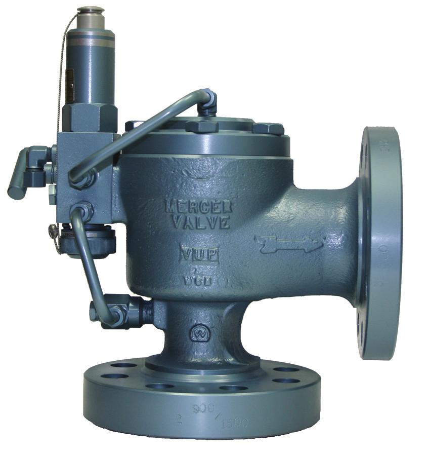 Mercer pilot operated valves are constructed with the same care and precision as our other valve lines.