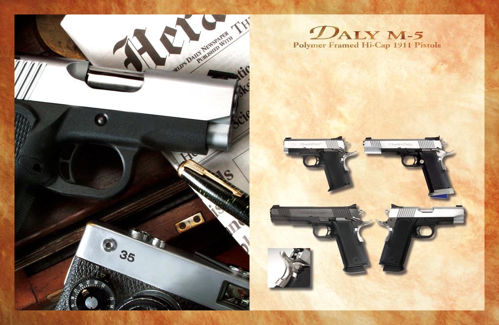 Charles Daly raises the bar for pistol shooters with the introduction of the Daly M-5 polymer framed 1911 A-1 by BUL.