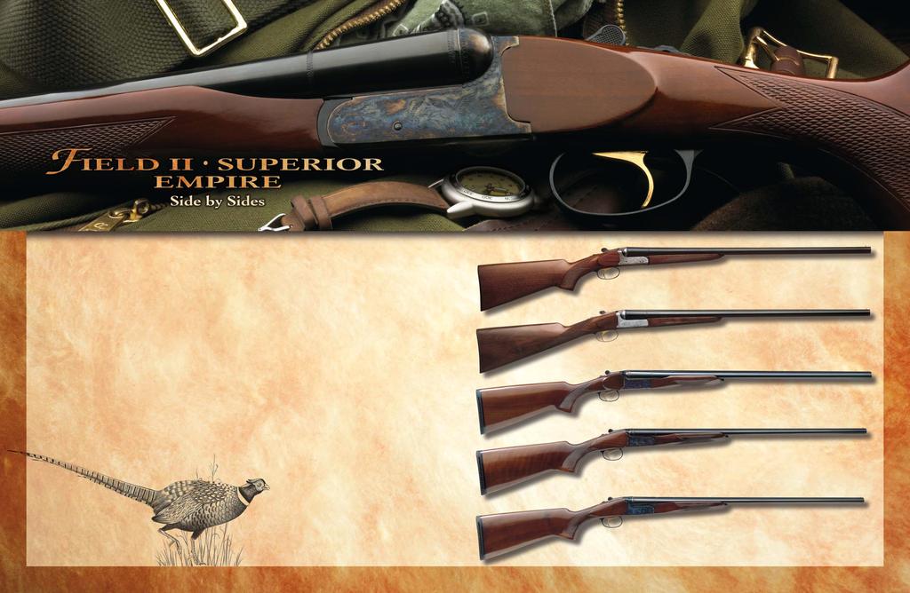 Timeless appeal, classic styling and balanced performance are hallmarks of Charles Daly side by sides. These are truly graceful shotguns for the discriminating hunter.