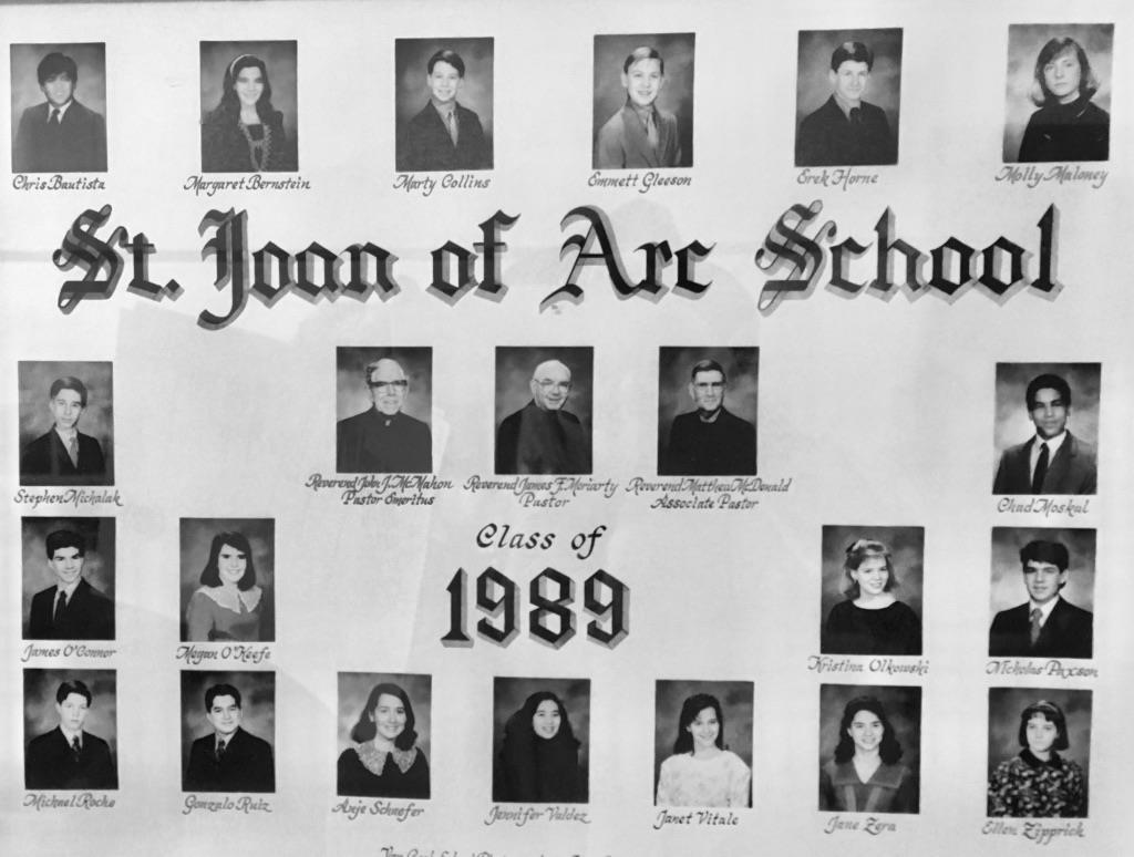 ST JOAN OF ARC MEMORIES FROM THE CLASS OF 1989 (scroll to bottom for more pics) Marge Lynch was the principal of the school all of our years. She was convinced all of our heads were made of wood.