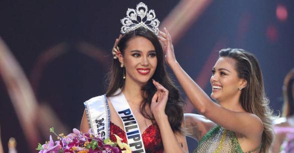 Elisa Gray from the Philippines - was crowned as the Miss Universe 2018 at Thailand She was crowned by Demi Leigh Nel-Peters from South Africa, the 2017 Miss Universe India s Nehal Chudasama failed