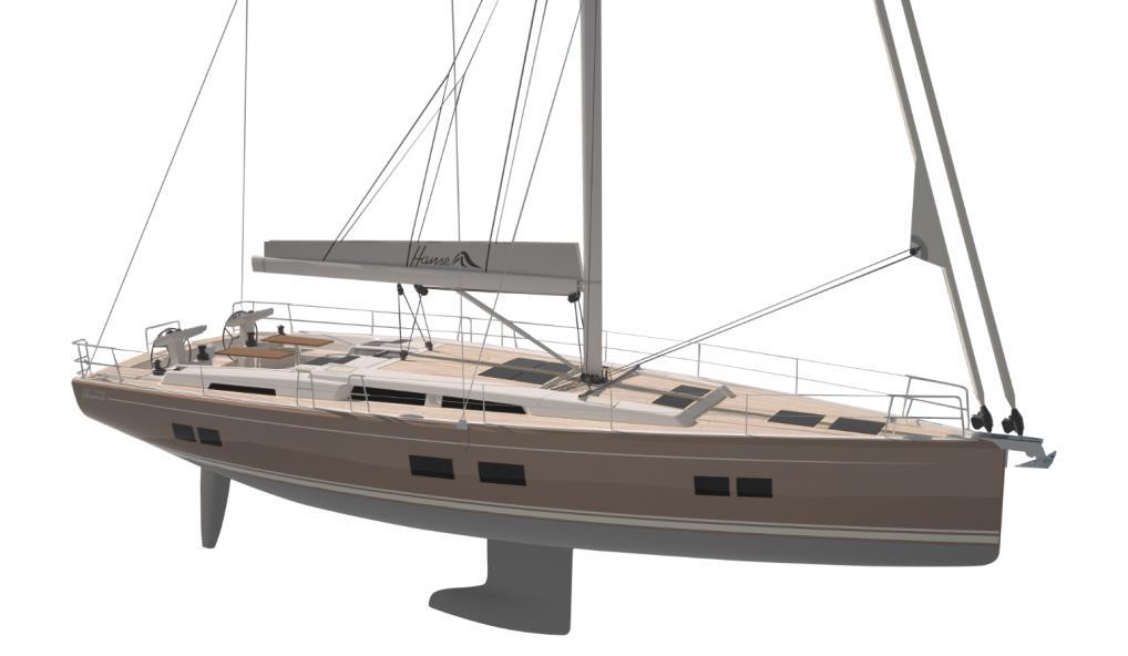 PK 13.07.2017 8 Concept Rig and Sails The enormous sail plan makes the Hanse 548 being one of the best performing vessels of its class.