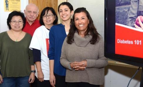 She and Rachal Staiano, an intern with ADA studying nutrition at Adelphi University, gave a presentation on diabetes and nutrition at our January senior meeting.