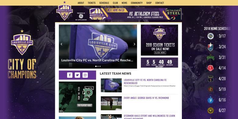 DESIGNED FOR MOBILE CONSUMPTION Placing the fans first, the USL Digital