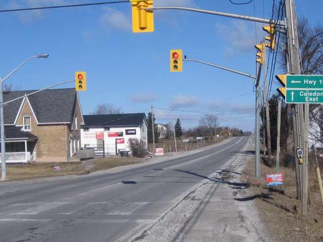 Signalized Intersection Olde Base Line Road and Airport Road Dixie Road and Olde Base Line Road Roundabout Region of Peel practice is to assess roundabouts where traffic signals are warranted A