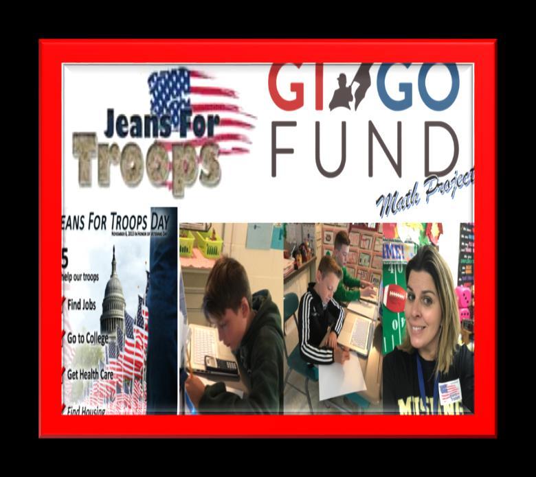 GI GO Fund Math Project VMMS staff supported the GI GO Fund by raising money to