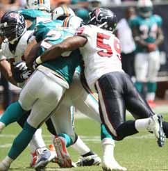 TEXANS SEASON-IN-REVIEW DeMECO RYANS NOTES THE TOP TEXAN LB DeMeco Ryans has been one of the most productive defenders in the NFL ever since he first stepped foot on the field in 2006, and he passed