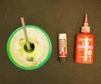 It is important to prep all bolt threads. The instructions denote whether to use a Loctite compound or grease.