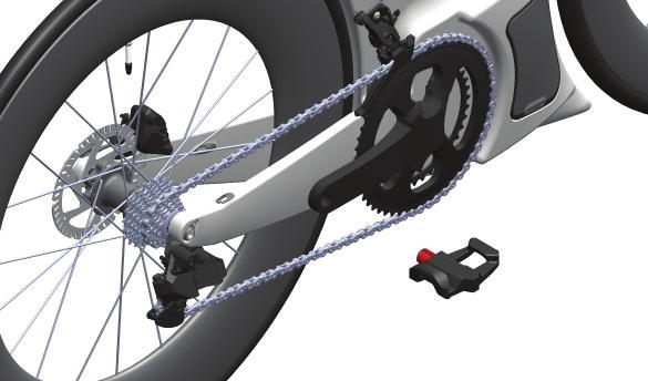 Tighten pedals snugly to 35Nm with a 15mm pedal wrench if pedals have a hex back 22 WARNING!