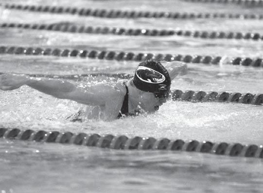 ..48.59 ( 08) 100 Fly... 49.88 ( 09) 200 Fly...1:51.51 ( 09) 2008-09: Competed in eight different events as a sophomore.