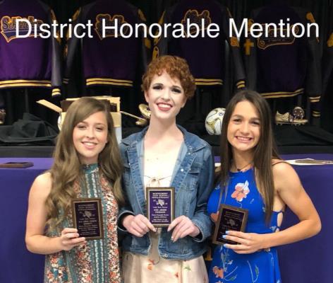In addition to recognizing these outstanding students, Coach Brandi Wilkinson was named the District 12-6A Coach of the