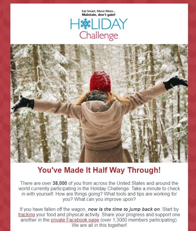 Holiday Challenge Features Holiday Challenge features