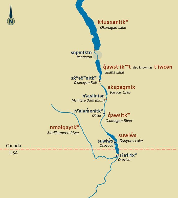 Historical Range of Okanagan Sockeye Historical range extended
