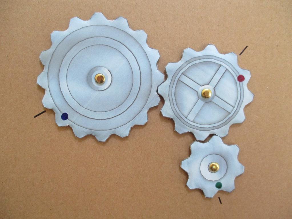 Resource 4 (cogs cut-out templates) for making your own gear chains. Spray mount the cog shapes on the next page onto some thick card.
