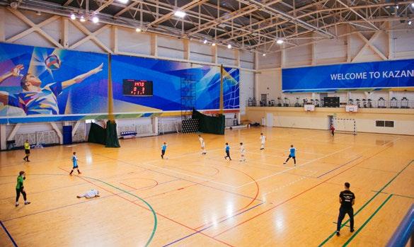 playground indoor multifunctional hall basketball court 2 tennis courts volleyball court 2