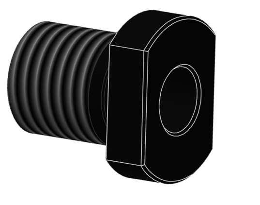 5 threaded reduction sleeve (black) Fit A12 75
