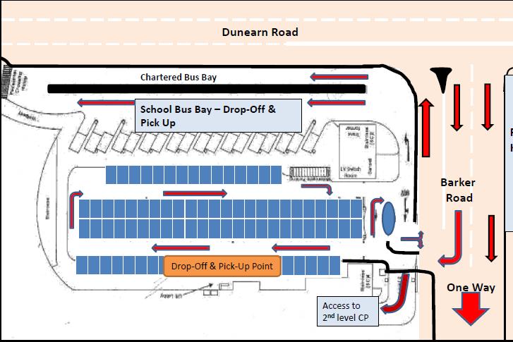 D. Safety in Disembarkation and Smoothening the Disembarkation from Vehicles 1. We have noticed that some pupils have been dropped-off and picked-up in the mornings/afternoons in an unsafe manner.