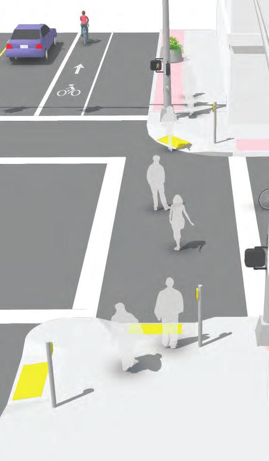 Chapter 4 Design Guidance Signalization Accommodating Pedestrians at Signalized Crossings Audible pedestrian traffic signals provide crossing assistance to pedestrians with vision impairment at