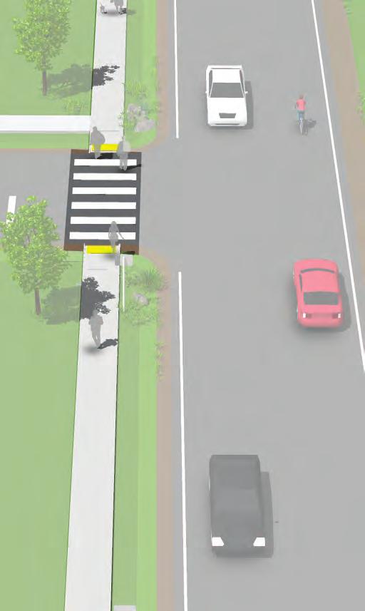 Bellingham Pedestrian Master Plan Shared Use Paths Sidepaths Along Roadways A sidepath provides a separated facility for pedestrians that does not require full curb and gutter.