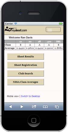 NSSA Skeet Shooting and Technology Mobile Application https://mobile.myskeet.