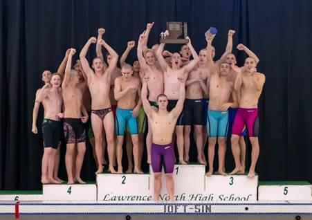 The boys swimming & diving team won the IHSAA Sectional Championship on Saturday, becoming the only LN swim team to have an undefeated dual meet season, win the Marion County Championship and the