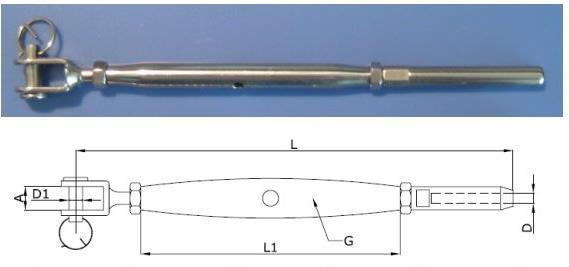 00 223-6 Jaw (left or right) 316 6 77 92 6 9 $2.70 223-8 Jaw (left or right) 316 8 90 8 11 $3.50 Closed Turnbuckles Jaw/swage Wire Size L L1 D1 A sales@wirebalustrades.com.