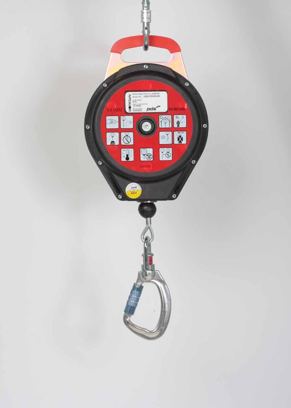WORKSafe SRL is a component of a personal fall arrest system and must be used in conjunction with a WORKSafe full body harness, anchorage connector and a qualified anchorage point.