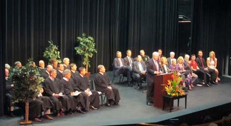 Judgeship Investiture Ceremony The Judgeship Investiture Ceremony was held on Friday, September 26 th in the Performing Arts Center where the
