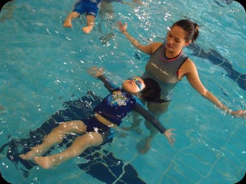 Beginner 1 non-swimmer for children 5 years and above who cannot swim and Beginner 1 swimmer for children who can swim a minimum of 10 meter unaided.