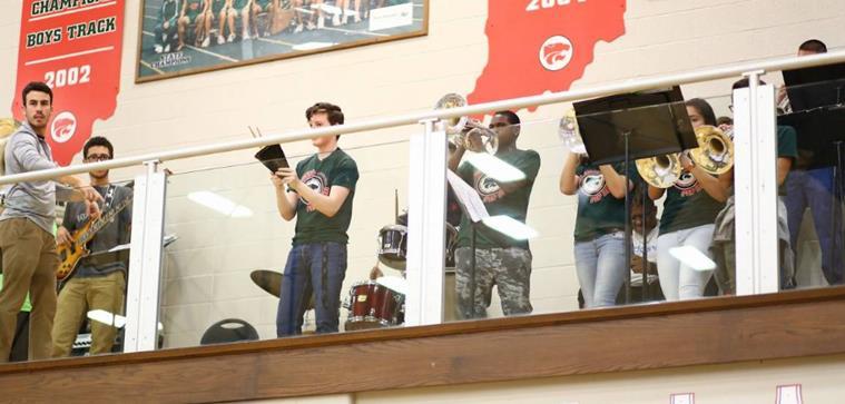 Pep Band: The pep band was on fire Friday night, as always - this