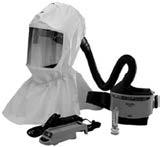 3M VERSAFLO EASY CLEAN PAPR KIT Inner Collar Double Shroud Sealed Seam Hood Material Lens Material 303MTR300ECK (Includes 303MS655 Hood, 303MTR307N PAPR System with Easy Clean Belt, 303MBT30