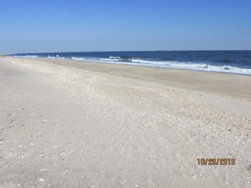 By October 29, 2013 a modest berm had welded back to the shoreline and a new dune had been completed. Figure 6.