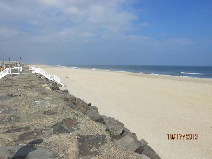 The right side shows the results of the placement of 40.12 yds 3 /ft. of new sand on the beach by Oct 17, 2013. Figure 8.