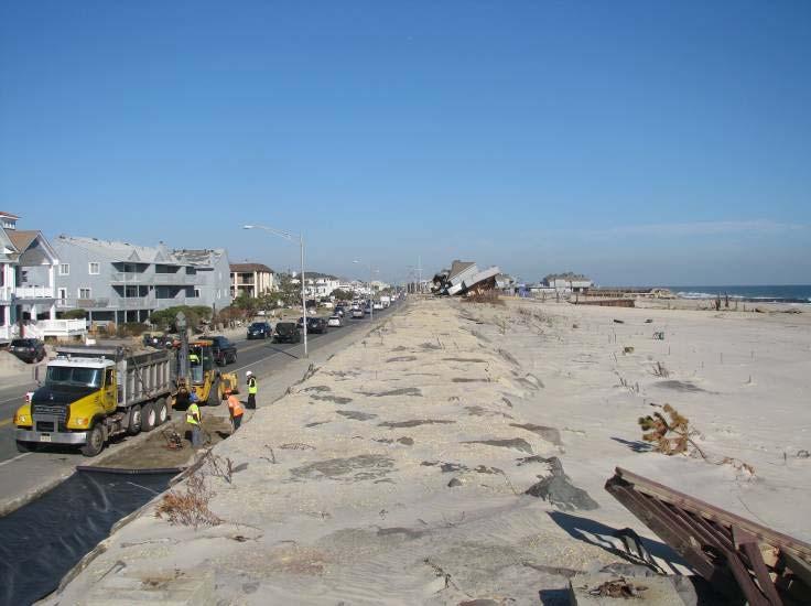 NJBPN 180 Sunset Court, Sea Bright This site received sand from the initial Federal beach nourishment project. The left photograph (Nov.