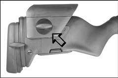 In the Steyr Elite model, the cheek piece first has to be brought in