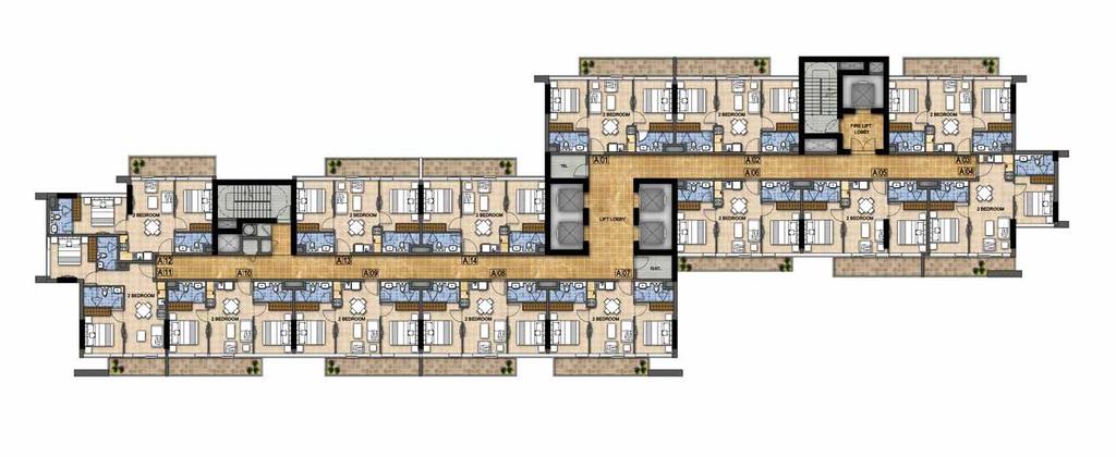 TYPICAL FLOOR PLAN TOWER A TOWER B TYPICAL FLOOR PLAN 15 TH - 26 TH FLOOR 3 RD FLOOR *Unless stated above, all accessories and interior finishes such as wallpaper, chandeliers, furniture,