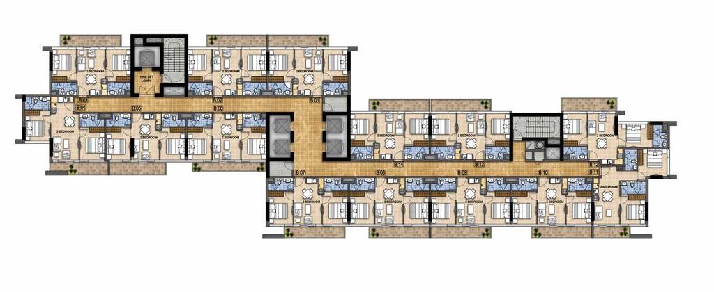 TYPICAL FLOOR PLAN TOWER B TOWER B TYPICAL FLOOR PLAN 4 TH - 12 TH FLOOR 13 TH - 22 ND FLOOR *Unless stated above, all accessories and interior finishes such as wallpaper, chandeliers, furniture,