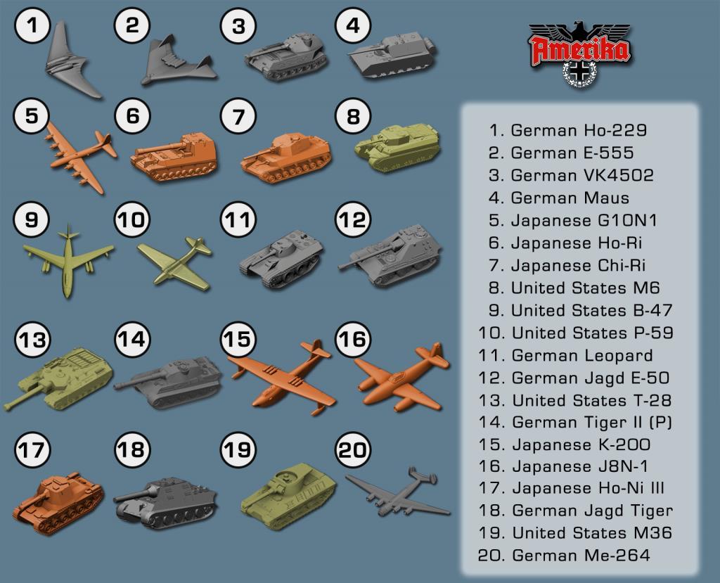 Bring in the heavies: the amerika expansion set The following rules will help you incorporate these new units into your AMERIKA game.